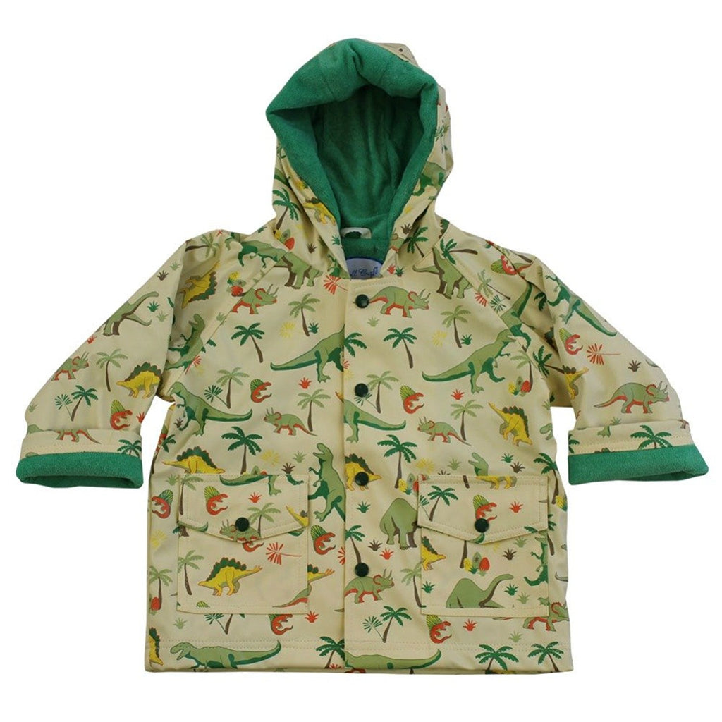 Powell Craft Boys Dinosaur Raincoat-Rain Mac.multicoloured - hanrattycraftsgifts.co.uk