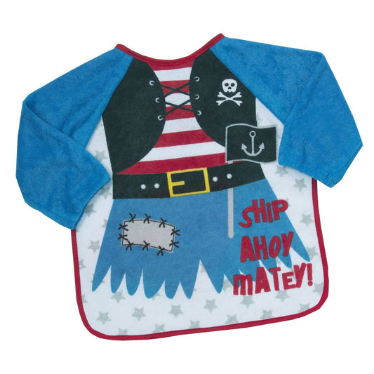 Baby Boys and Girls Novelty Terry Bib with Sleeves - hanrattycraftsgifts.co.uk