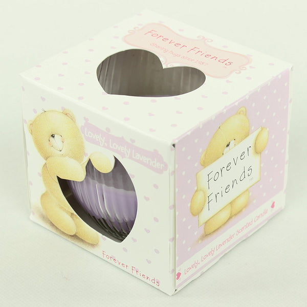 FOREVER FRIENDS 85g GLASS JAR SCENTED CANDLE SCENT CANDLES LOVELY LAVENDER NEW - hanrattycraftsgifts.co.uk