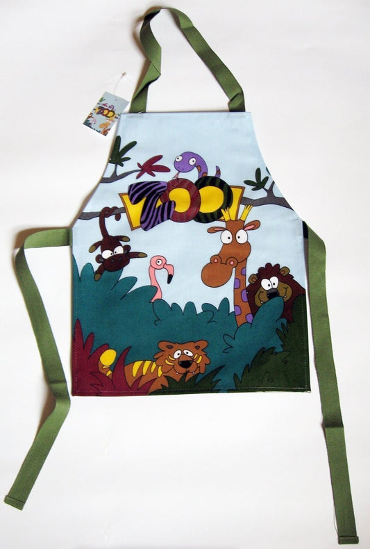 zoo painting apron - hanrattycraftsgifts.co.uk