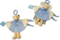 Baby Teething Comforter Blanket Soft Toy Gift (Pink) (Blue)