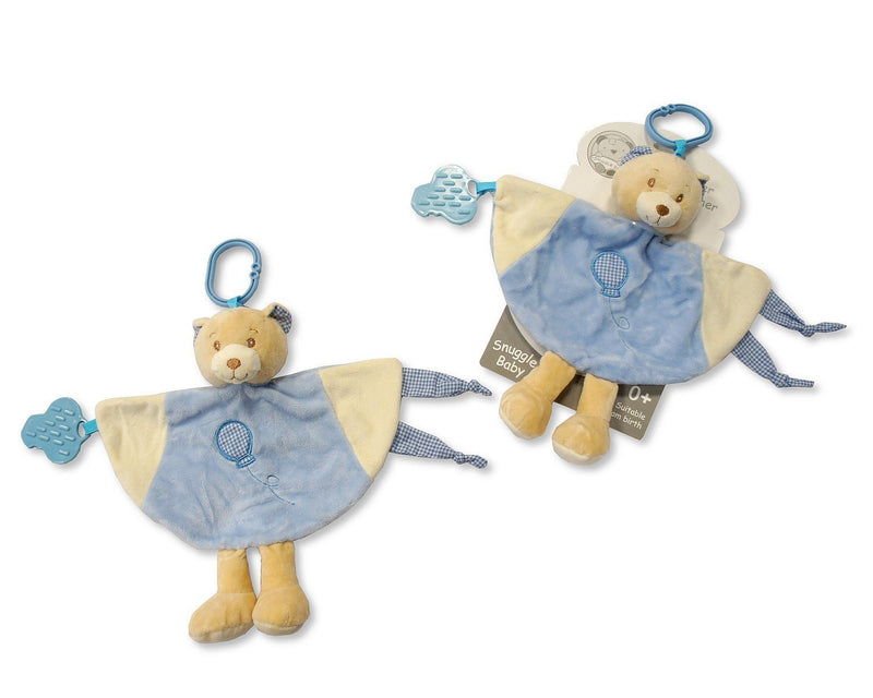 Baby Teething Comforter Blanket Soft Toy Gift - hanrattycraftsgifts.co.uk