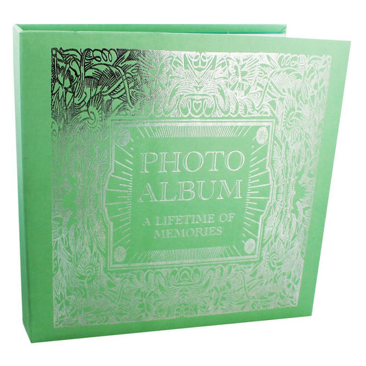 CHUNKY PHOTO ALBUM - Tiffany Blue with Silver Foiling - hanrattycraftsgifts.co.uk
