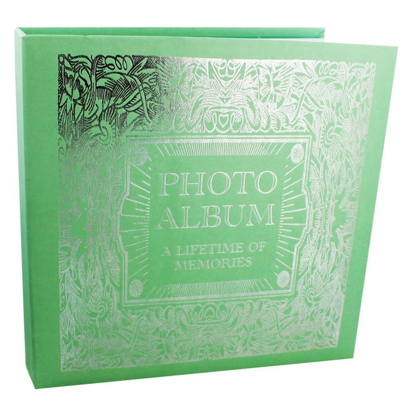 CHUNKY PHOTO ALBUM - Tiffany Blue with Silver Foiling - hanrattycraftsgifts.co.uk
