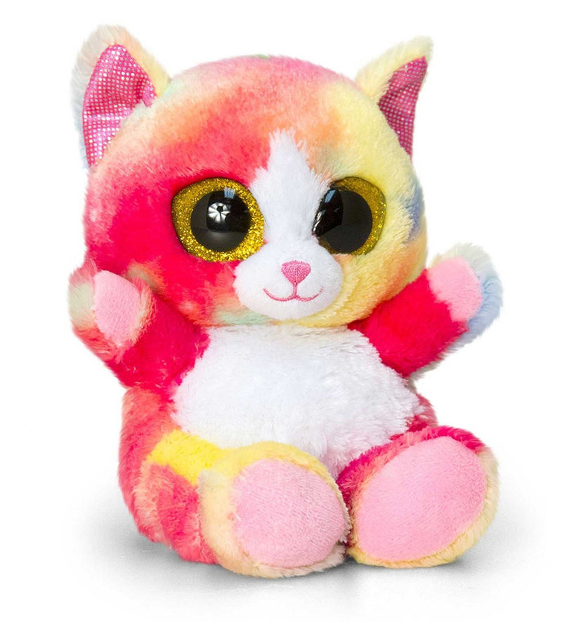 Keel Animotsu Rainbow Cat Soft Toy 25cm - hanrattycraftsgifts.co.uk