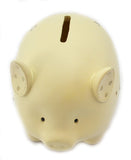 Bambino Star Decorated Cream Pig Money Bank \ Savings Bank - hanrattycraftsgifts.co.uk
