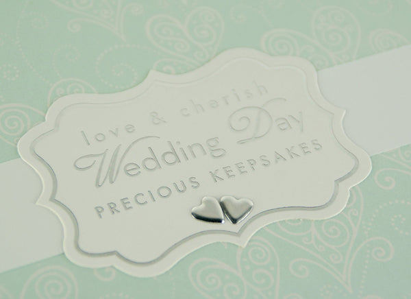 Love & Cherish Wedding Paperwrap Keepsake Box 31 x 22 cms Wedding Gift - hanrattycraftsgifts.co.uk