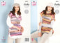 King Cole Womens Chunky Knitting Pattern Easy Knit Cowl or V Neck Tank Top (5931)