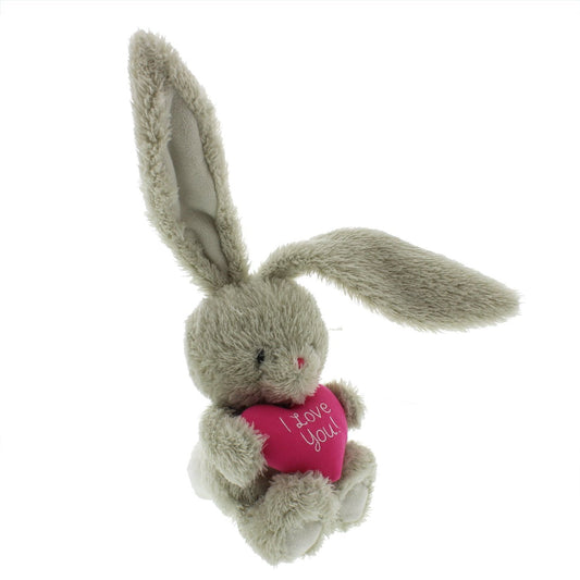 Bebunni Plush Rabbit 47cm With Heart 47cm - I Love You - hanrattycraftsgifts.co.uk