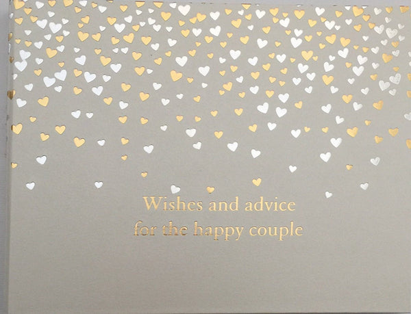 Wedding Guest Book Wishes and Advice for the Happy Couple WG802 - hanrattycraftsgifts.co.uk