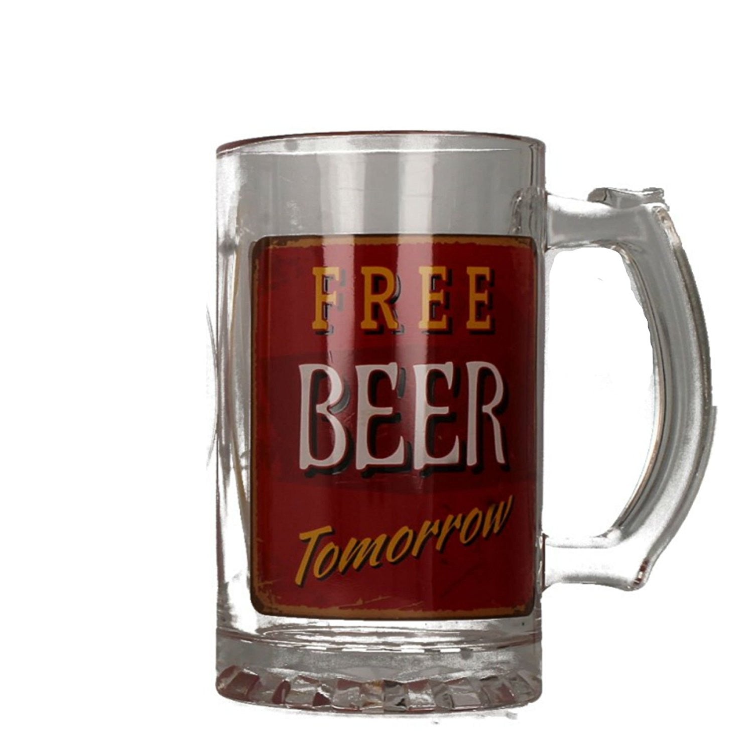 LESSER & PAVEY BEER GLASS STYLE - LP33257 (RED) - hanrattycraftsgifts.co.uk