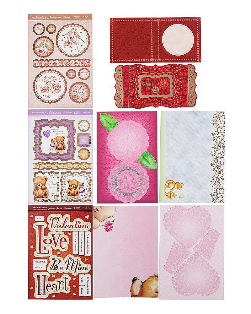 hunkydory adorable scorable luxury card collection snowy days love from santa - hanrattycraftsgifts.co.uk