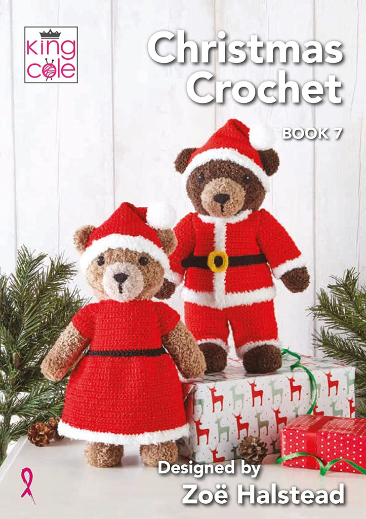 King Cole Pattern Book - Christmas Crochet Book 7