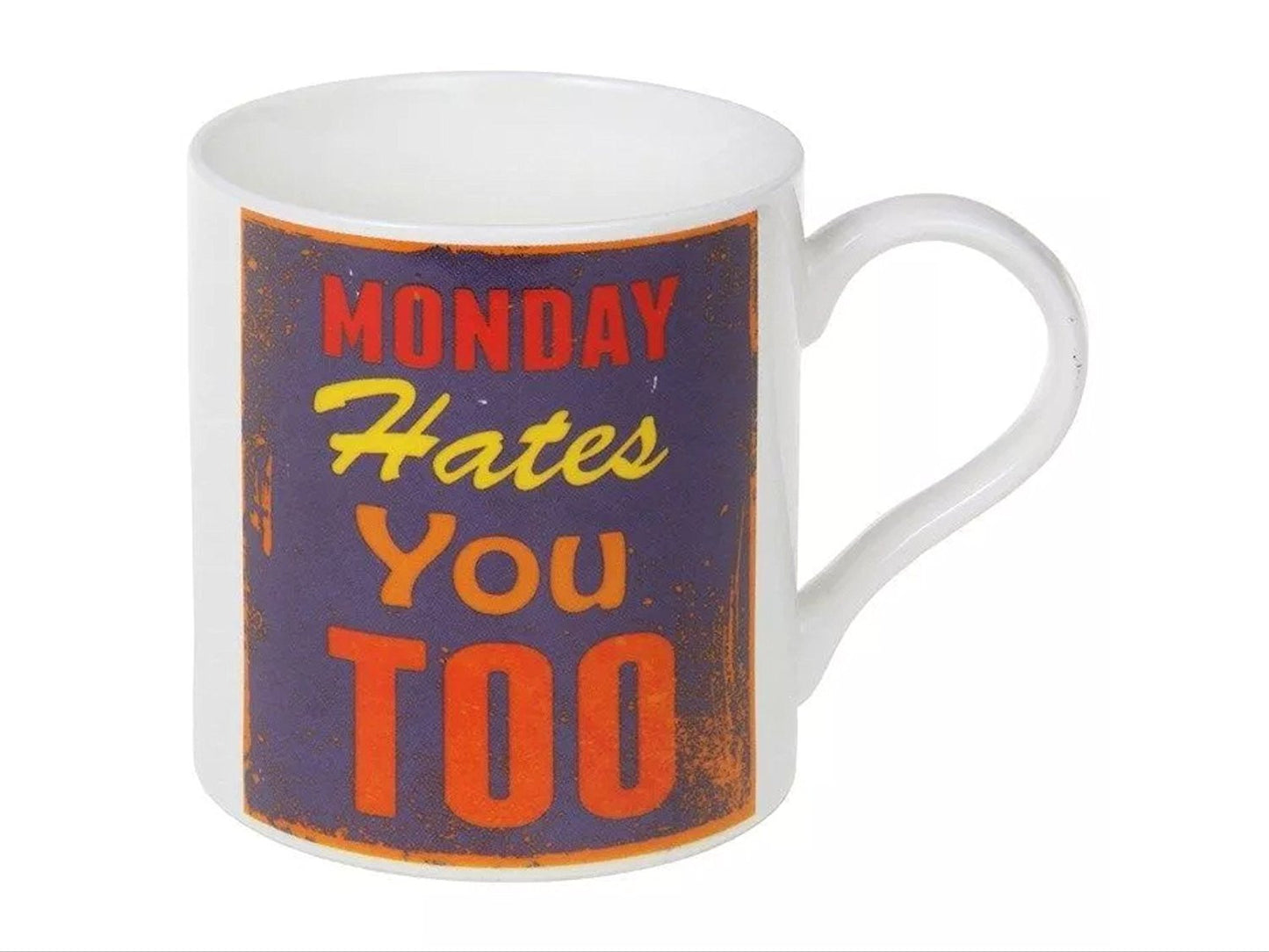 retro sayings mug monday - hanrattycraftsgifts.co.uk