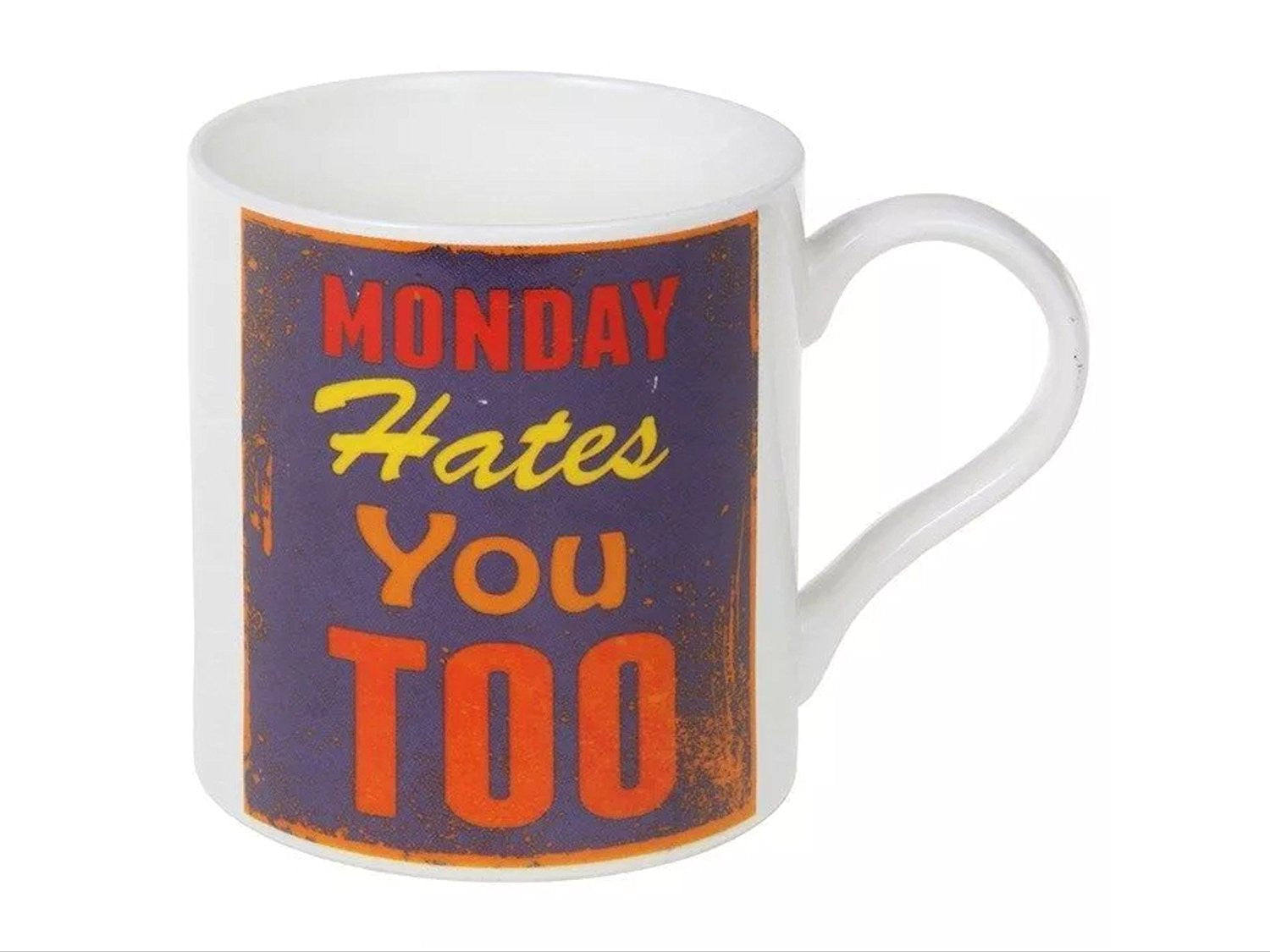retro sayings mug monday - hanrattycraftsgifts.co.uk