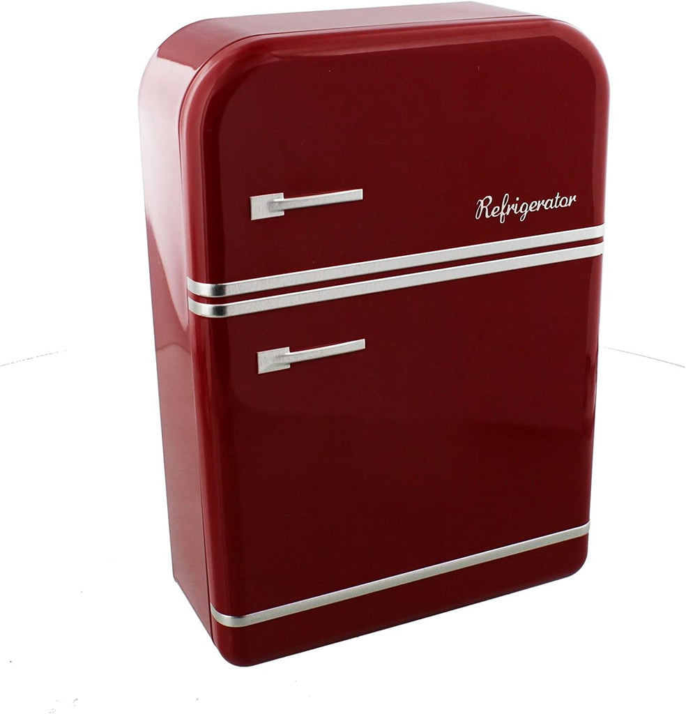 Harvey Makin Metal Storage Box - Vintage Red Refrigerator