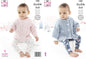 King Cole Baby Kids Double Knitting Pattern Cable Knit Sweater & Cape (5486)