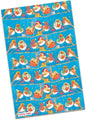 Christmas robin tea towel
