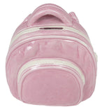 Ceramic Rucksack Money Bank in Pink - hanrattycraftsgifts.co.uk