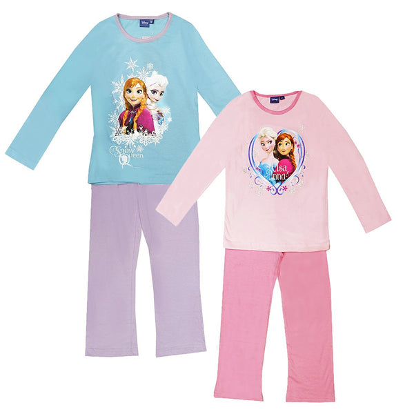 Disney Frozen Pyjama Set NH2227 - Baby Blue Snow Queen - 5A - hanrattycraftsgifts.co.uk