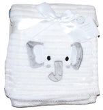 Baby Girl Boy Unisex Soft Fleece Wrap Blanket Pram Cot Crib Moses Basket White - hanrattycraftsgifts.co.uk