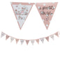 Tracey Russell Polka Dot Partyware Paper Bunting 2.5m - Girl - hanrattycraftsgifts.co.uk