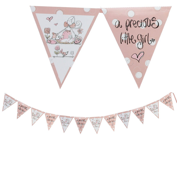 Tracey Russell Polka Dot Partyware Paper Bunting 2.5m - Girl - hanrattycraftsgifts.co.uk