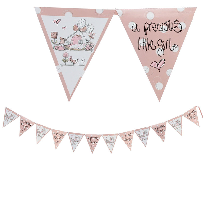 Tracey Russell Polka Dot Partyware Paper Bunting 2.5m - Girl - hanrattycraftsgifts.co.uk