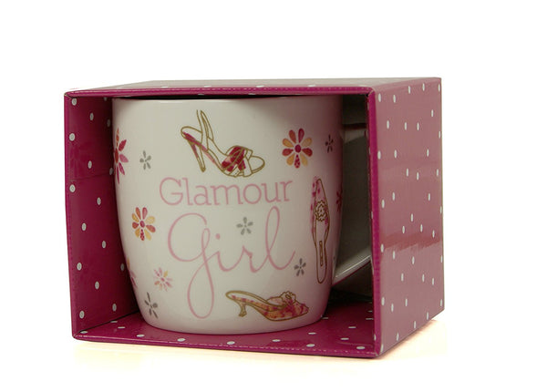 Gift For Her Flower Collection Beautiful Mug In Gift Box New Glamour Girl - hanrattycraftsgifts.co.uk