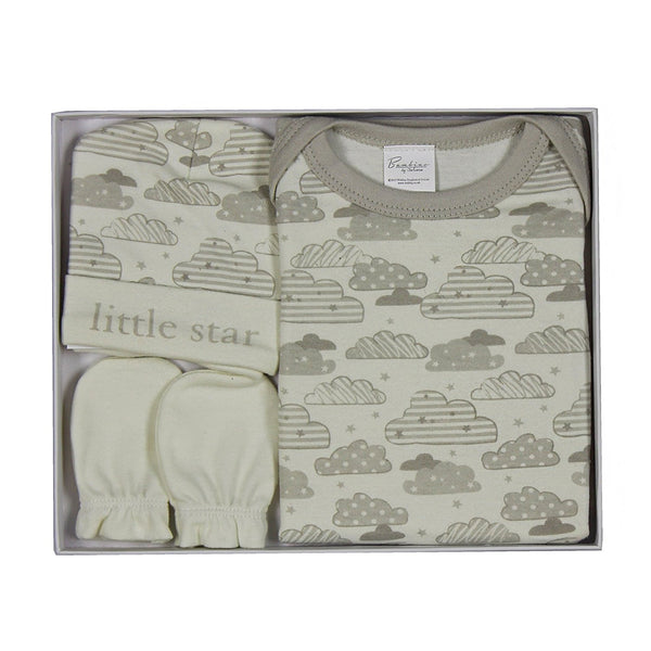 Bambino By Juliana Baby Gift - Babygrow Body Suit Hat & Mittens - CG947 - New - hanrattycraftsgifts.co.uk