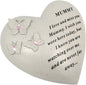Mummy Memorial Butterfly Heart with Gemsm