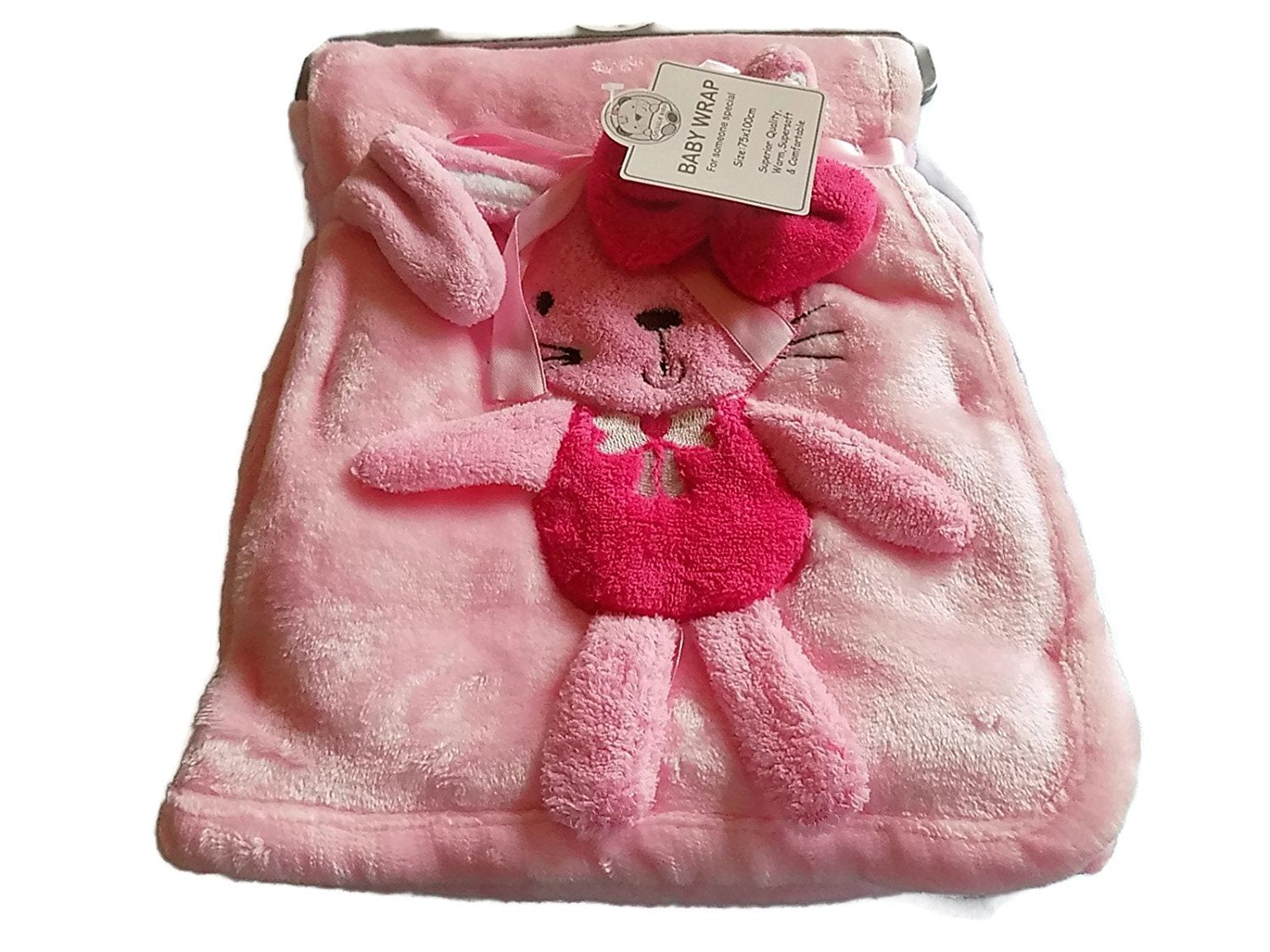 Baby 3d Wrap/Blanket - Bunny Color Pink 917 - hanrattycraftsgifts.co.uk