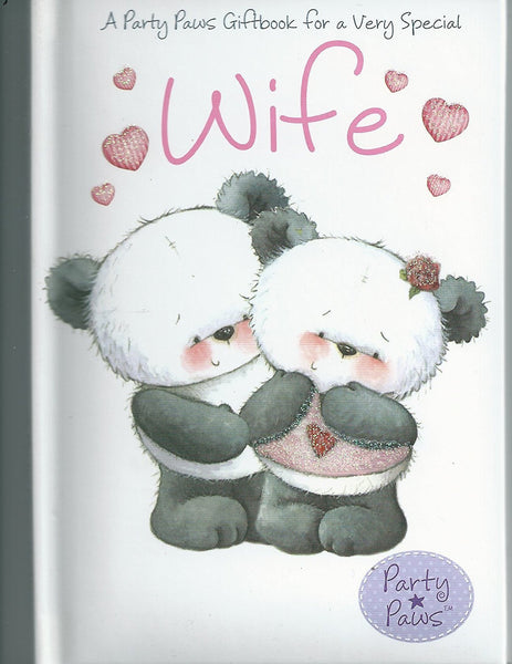 A Party Paws Giftbook for a Very Special Wife - hanrattycraftsgifts.co.uk