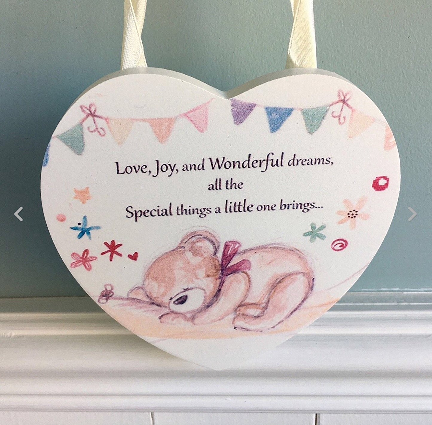 Little Bear Hugs Hanging Plaque - hanrattycraftsgifts.co.uk