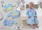 King Cole Baby DK Double Knitting Pattern Easy, Knit Sweaters & V or Round Neck Cardigans (4674)