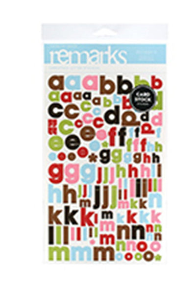 American Crafts Remarks Cardstock Stickers, Sotheby's Color Set 4 - hanrattycraftsgifts.co.uk