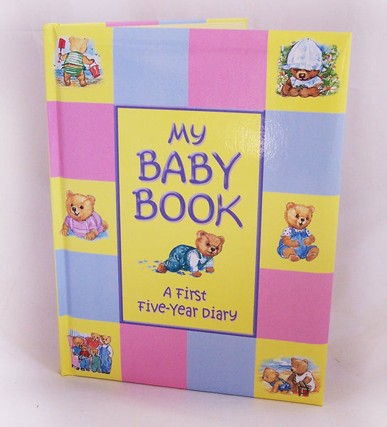 Treasured Memories My Baby Book - First Five Year Baby Record Book, multicolour - hanrattycraftsgifts.co.uk