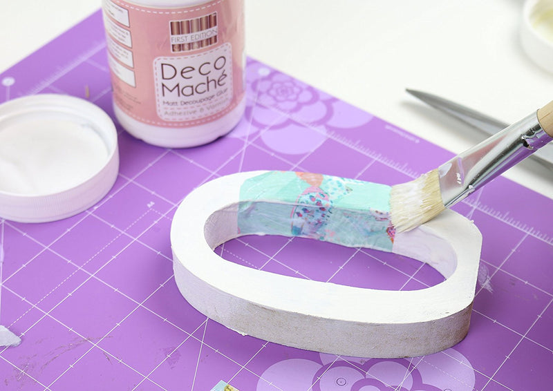 Trimcraft Deco Mache Paper 10.25-inch x 1 4.75-inch Teddy and Flower, Acrylic, Multicoloured, 3-Piece - hanrattycraftsgifts.co.uk