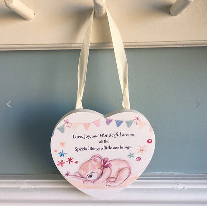 Little Bear Hugs Hanging Plaque - hanrattycraftsgifts.co.uk