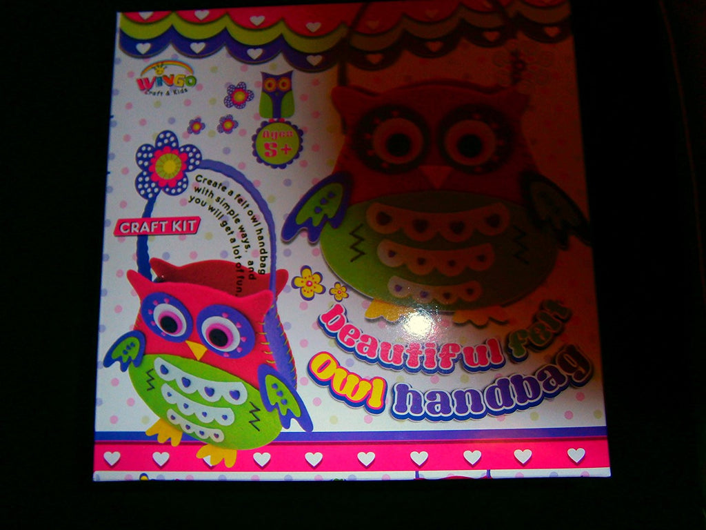 beautiful felt owl handbag craft kit - hanrattycraftsgifts.co.uk