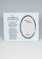 David Fischhoff Little Angel "In Loving Memory" Photo Frame, Glass, Blue, 19 x 23 cm - hanrattycraftsgifts.co.uk