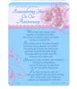 In Loving Memory - Remembering You On Our Anniversary - Grave/Graveside Memorial Card - hanrattycraftsgifts.co.uk