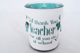 Thank You Teacher Tealight Candle Holder School Children End Term Gift Presents - hanrattycraftsgifts.co.uk