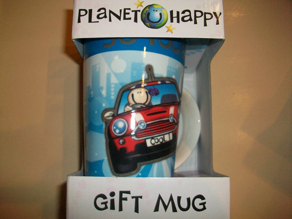 Planet Happy "30th" Gift Mug In Blue Boys - hanrattycraftsgifts.co.uk