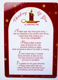 Thinking Of You At Christmas Time Grave Card Decorations Memorial Remembrance - hanrattycraftsgifts.co.uk