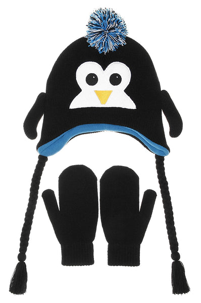Nuzzles Hat/Mittens Penguin - hanrattycraftsgifts.co.uk