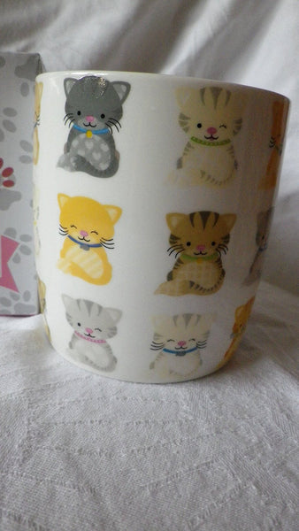 Cute Kittens Design Bone China Mug - hanrattycraftsgifts.co.uk