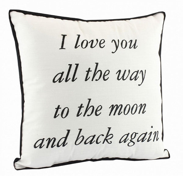 Love You To Then Moon And Back Quote Shabby Cushion Chic Home Decoration Gift - hanrattycraftsgifts.co.uk
