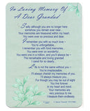 In Loving Memory - Of A Dear Grandad - Grave/Graveside Memorial Card - hanrattycraftsgifts.co.uk