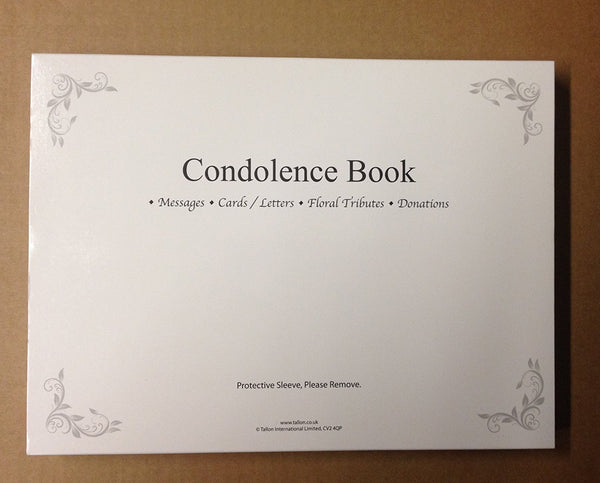 Tallon Condolence Book with Keepsake Box - hanrattycraftsgifts.co.uk